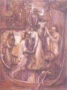 Dante Gabriel Rossetti The Boat of Love (mk28) oil on canvas